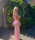 Pink Backless Mermaid Long Prom Dress Formal Evening Dress, HZ0319