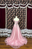 Sweet Off the Shoulder Appliques Tulle Floor Length Prom Dress Evening Dress Party Dress HZ0319
