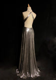 Sexy Prom Dress Spaghetti Straps Pleated Long Prom Dress Evening Dress Gala Dress Business Dinner Dress HZ0319