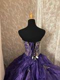 Elegant Ball Gown Sweetheart Crystal Prom Gown Evening Dress Sweet 16 Dress Princess Dress HZ0319