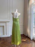 Stunning Prom Dress Halter Tassel Birthday Party Outfits Long Evening Gown HZ0319