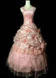 Sweet Prom Dress Square Neck Pleated Beading Evening Dress Ball Gown Quinceanera Dress HZ0319