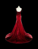 Stunning Prom Dress Spaghetti Straps Mermaid Gala Dress Evening Dress HZ0319