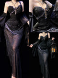 Sexy Prom Dress Black One Shoulder Pleated Evening Dress Birthday Party Dress Cocktail Dress HZ0319
