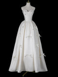 White Strapless A Line Cute Sweet Birthday Party Dress HZ0319