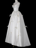 White Strapless A Line Cute Sweet Birthday Party Dress HZ0319