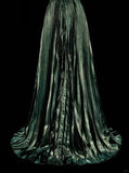 Dark Green Halter Neck A-Line Beading Vintage Long Evening Party Dress, HZ0319